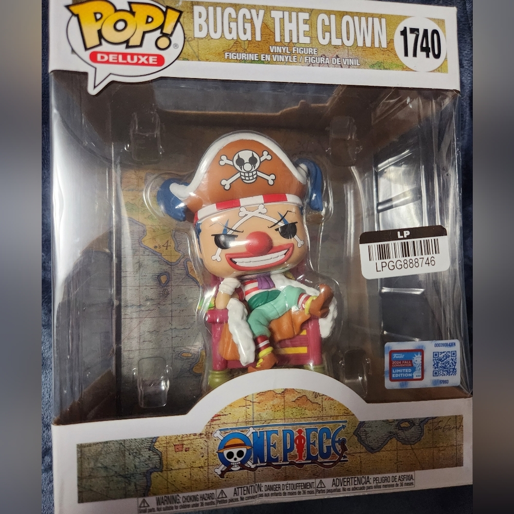 Funko Pop Deluxe Buggy the Clown Figure - Red, Blue, Brown - Picture 4 of 4